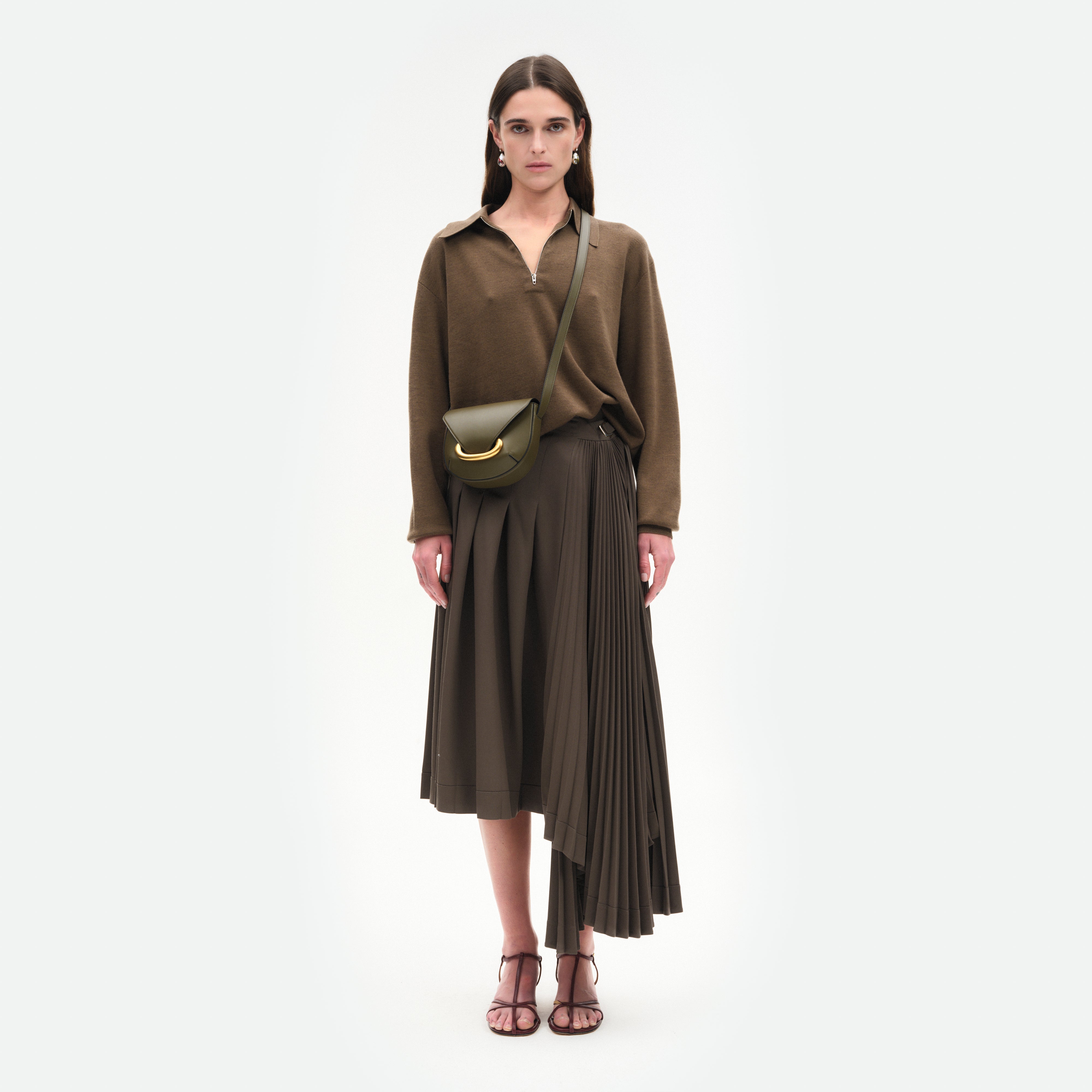 Veneto Crossbody Small - Deep Olive – Wandler.com