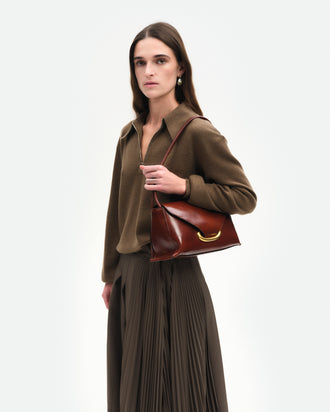 Veneto Shoulder Bag  - Palissander Glaze