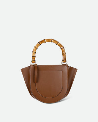 Hortensia Bag Mini - Saddle / Bamboo