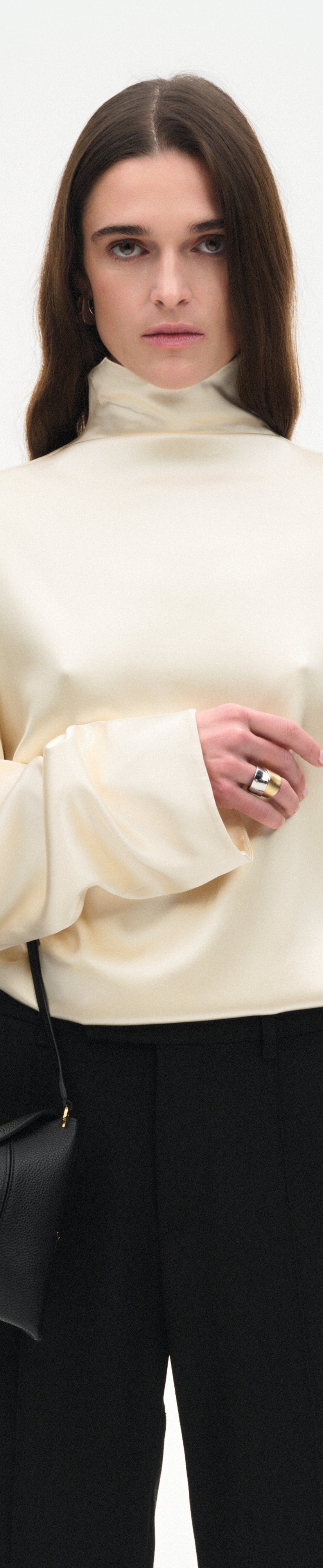 Penelope Slouch Bag - Black Crust