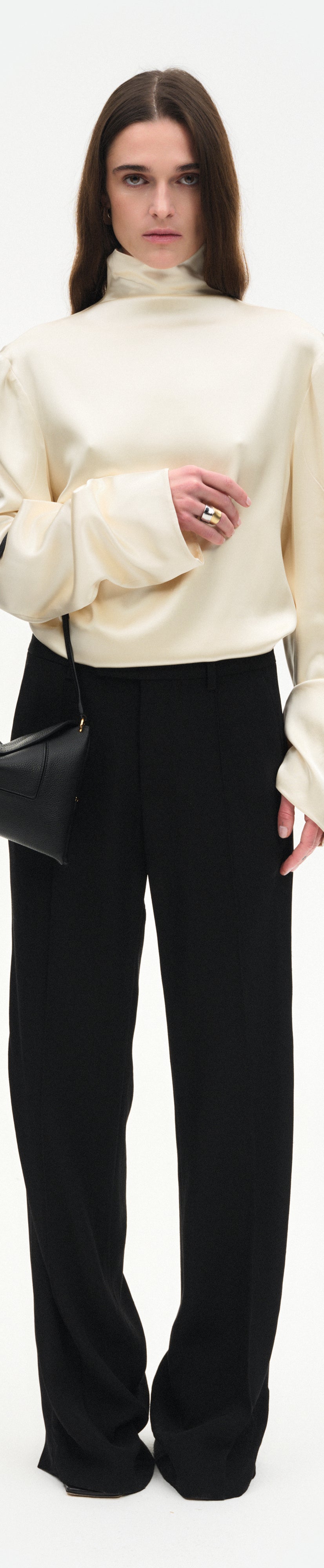 Penelope Slouch Bag - Black Crust