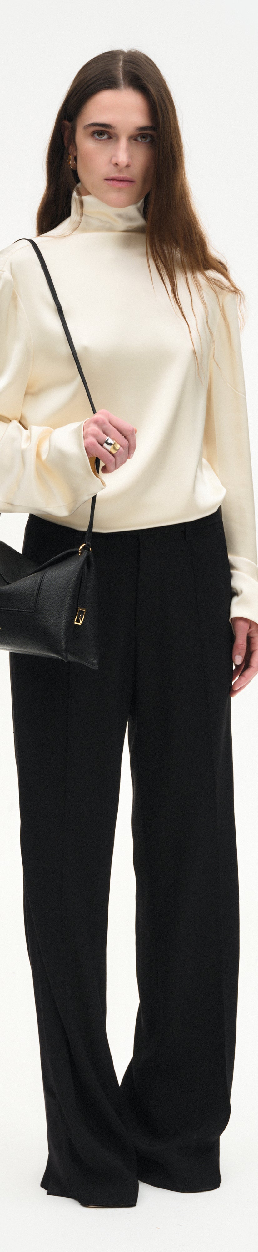 Penelope Slouch Bag - Black Crust