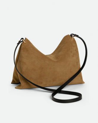 Penelope Tote Small - Tabacco Suede / Black