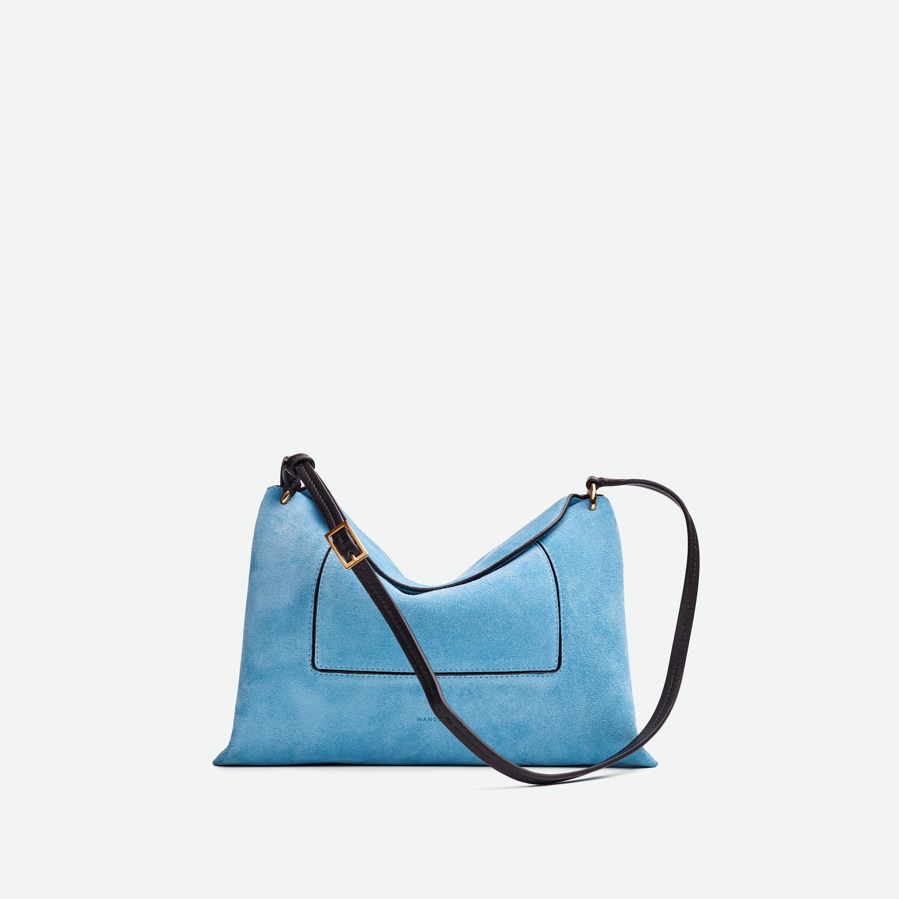 Penelope Slouch Bag - Sky Suede