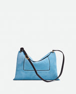 Penelope Slouch Bag - Sky Suede