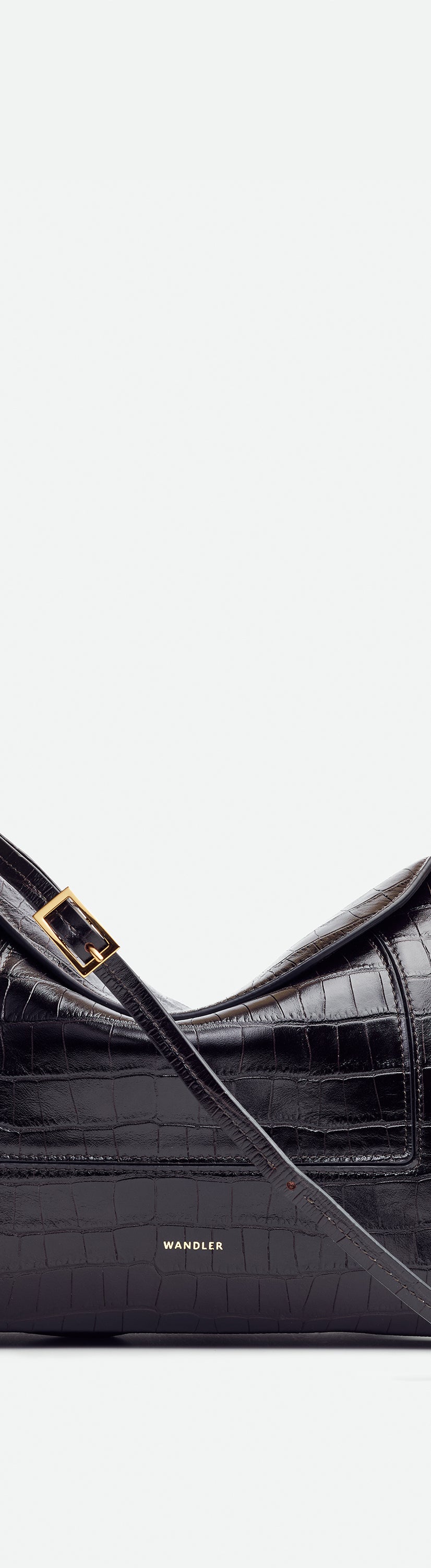 Penelope Slouch Bag - Soil Croco