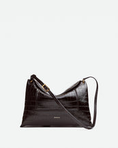 Penelope Slouch Bag - Soil Croco