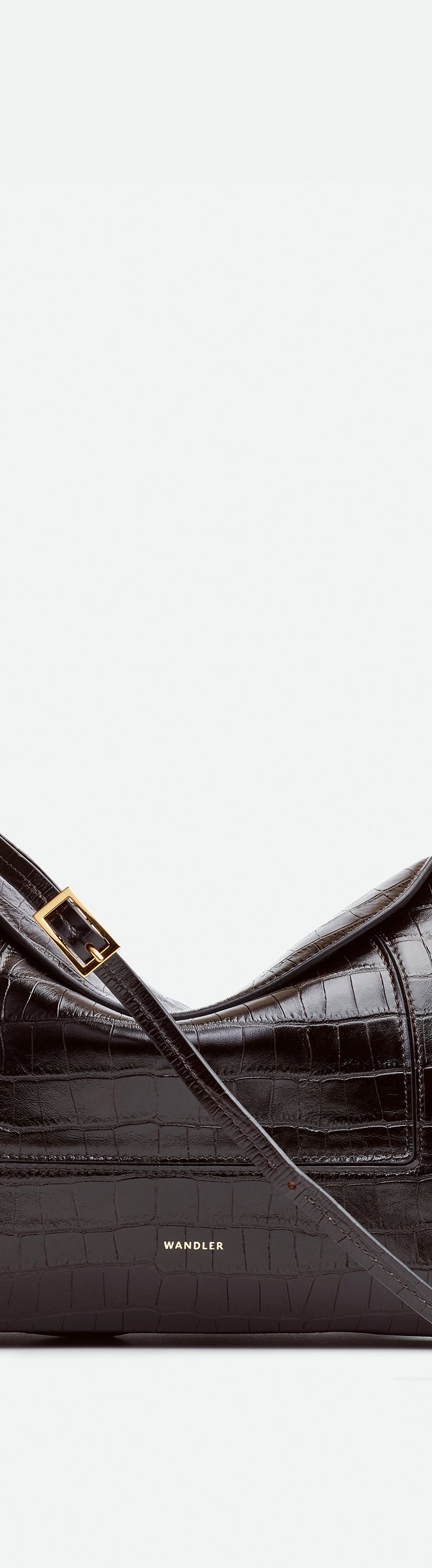 Penelope Slouch Bag - Soil Croco