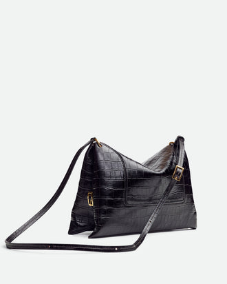 Penelope Slouch Bag - Soil Croco