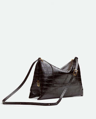Penelope Slouch Bag - Soil Croco