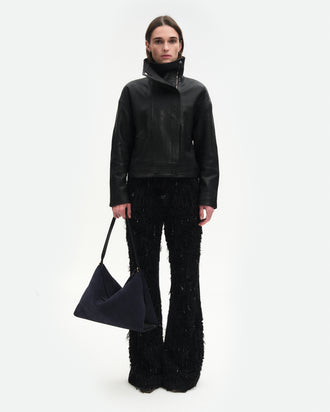 Penelope Tote - Orion Suede / Black