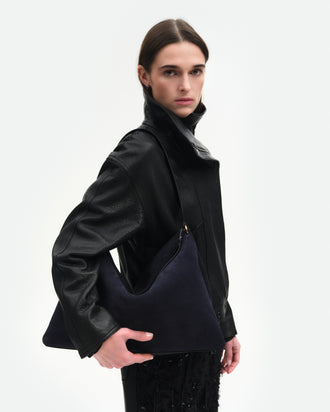 Penelope Tote - Orion Suede / Black
