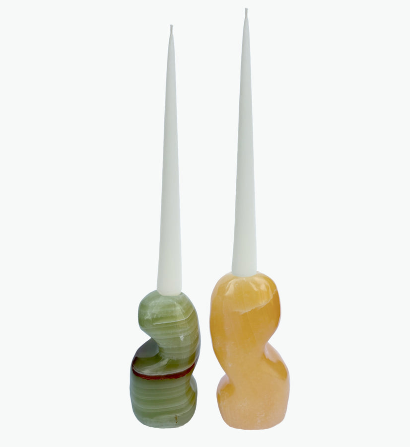 PRE ORDER Peanut Candle Holder Set - Verde / Honey