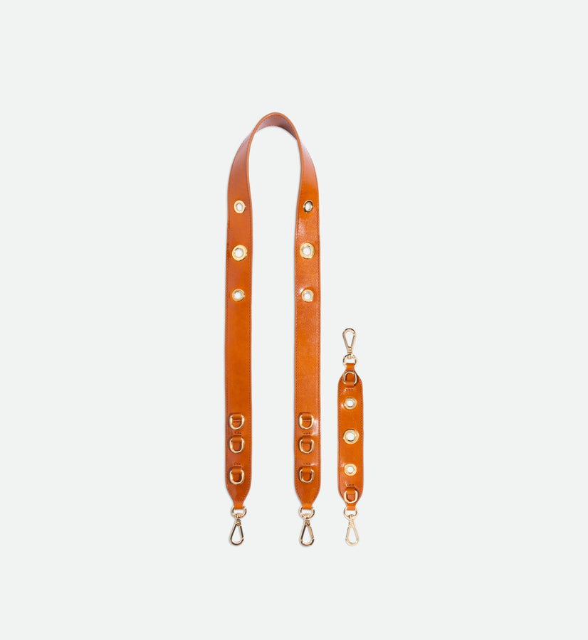 Strap Set  Hortensia Mini / Eyelets - Cognac