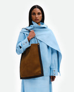 Penny Tote - Tabbaco Suede / Black