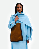 Penny Tote - Tabbaco Suede / Black