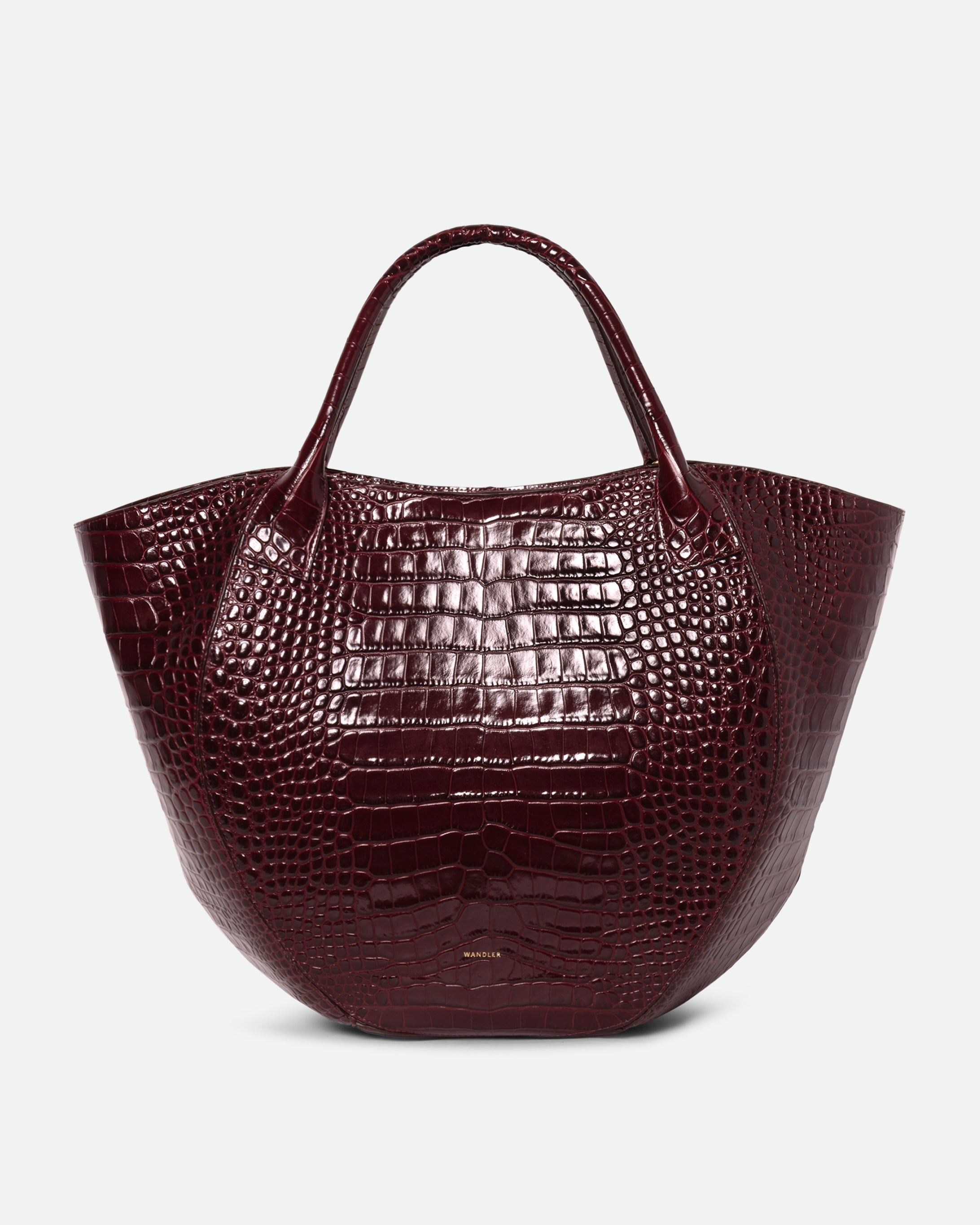 Hortensia Shopper - Bordeaux Croco