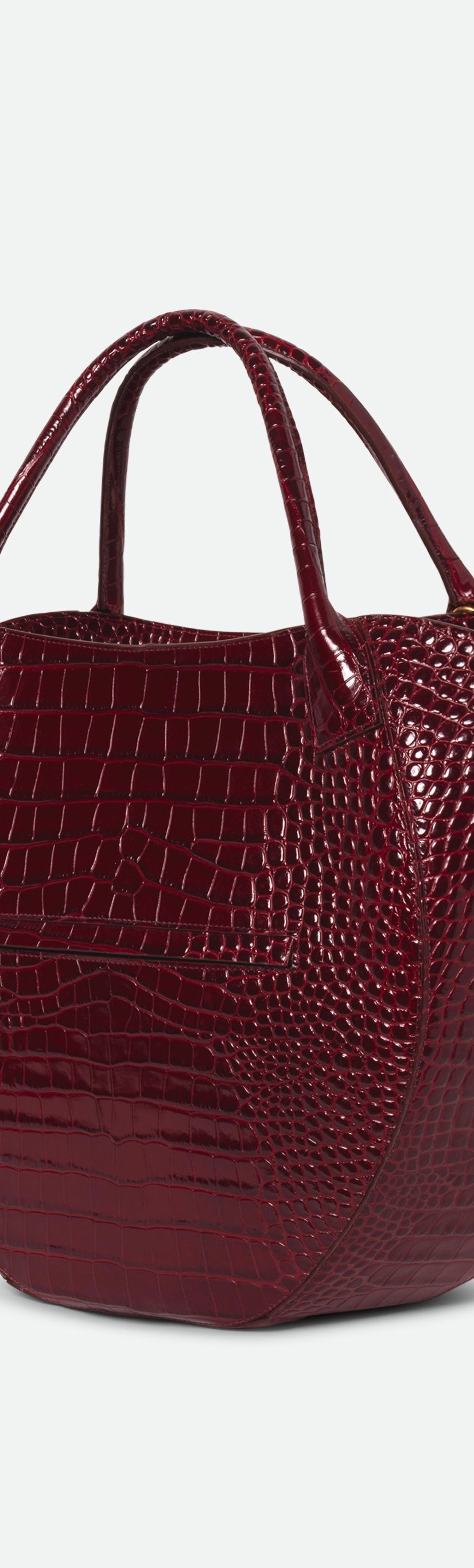 Hortensia Shopper - Bordeaux Croco