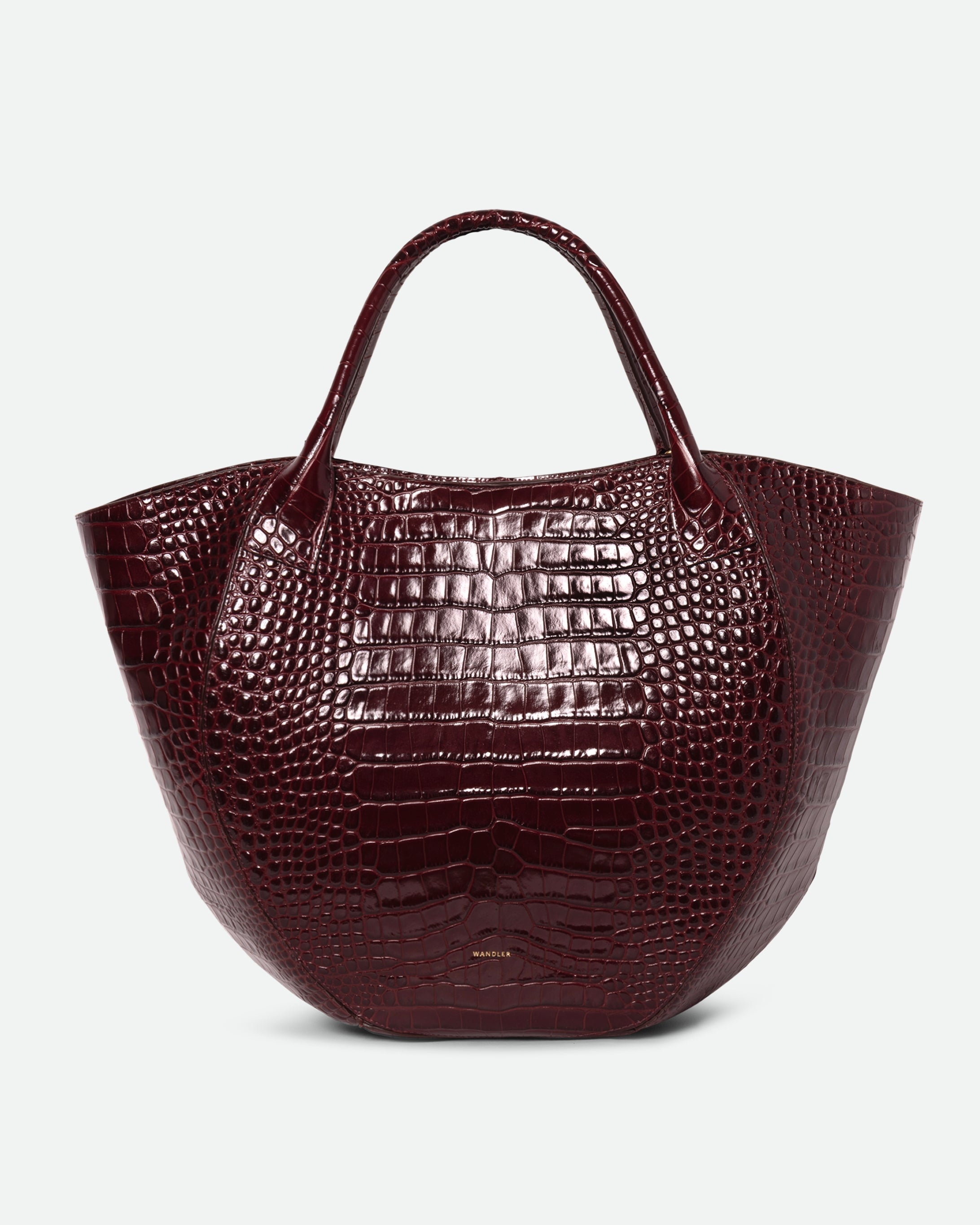 Hortensia Shopper - Bordeaux Croco