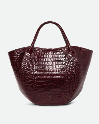 Hortensia Shopper - Bordeaux Croco