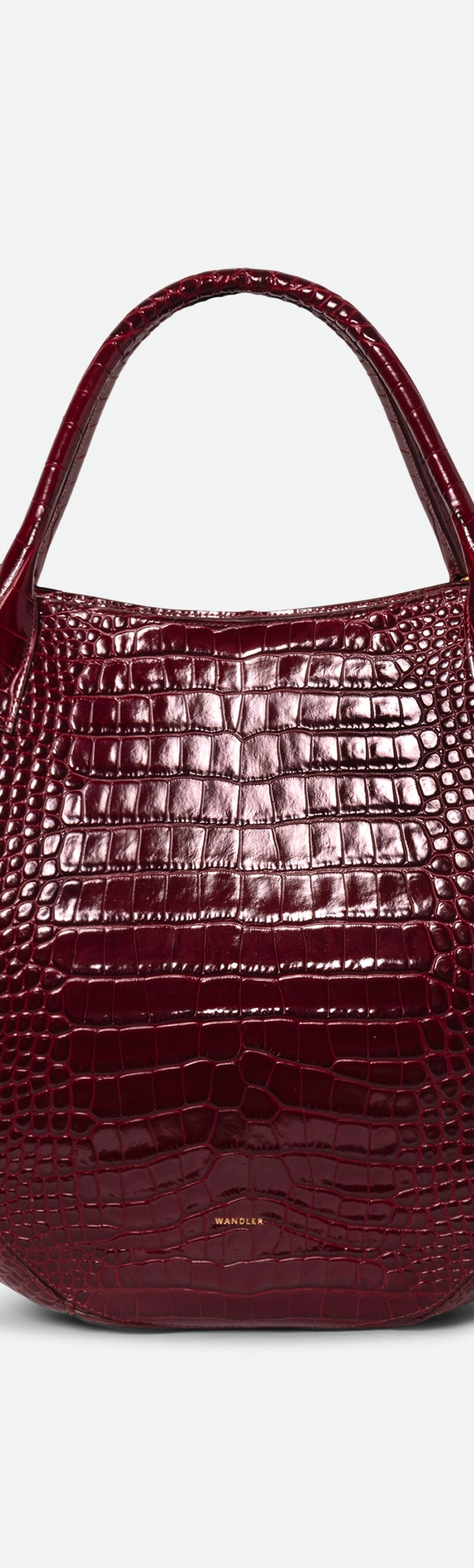 Hortensia Shopper - Bordeaux Croco