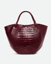 Hortensia Shopper - Bordeaux Croco