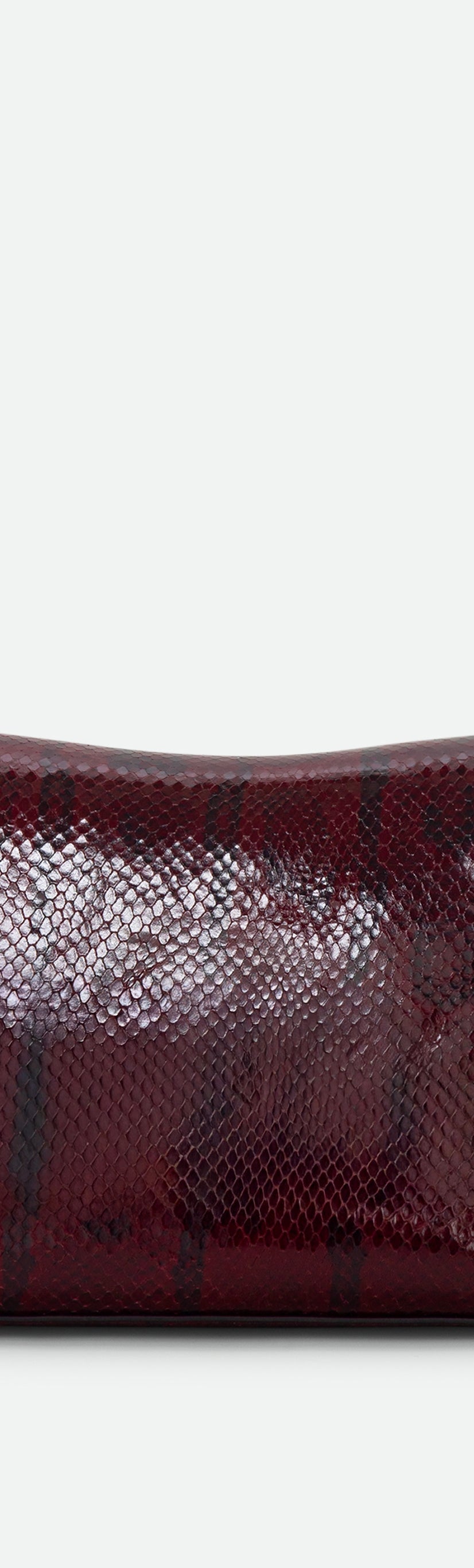 Jo Pouch Medium - Bordeaux Python