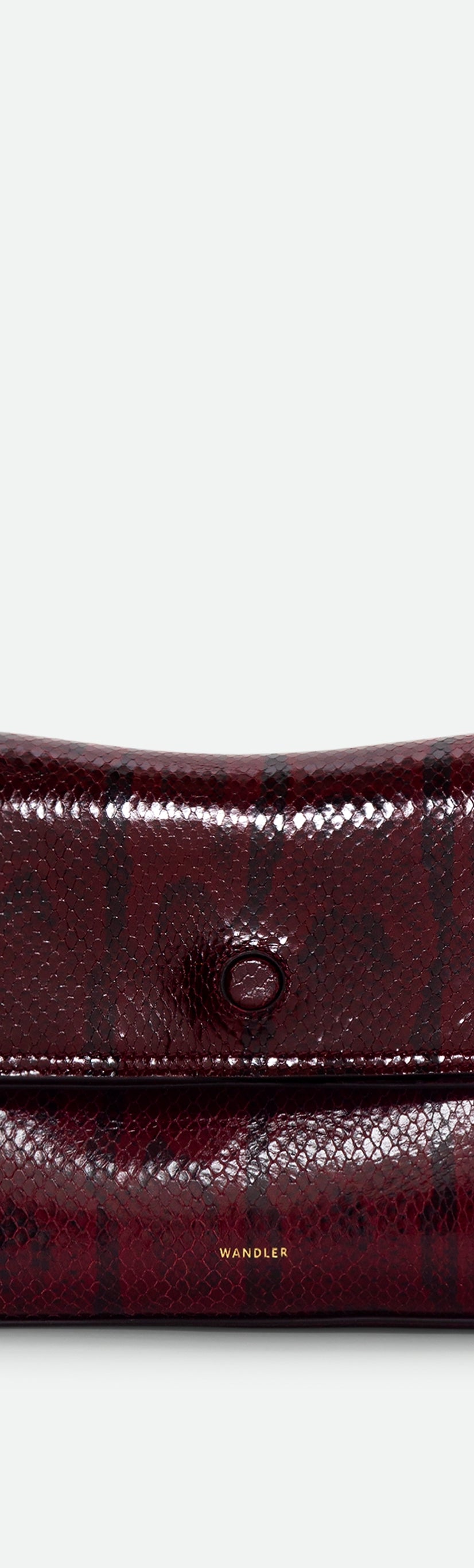 Jo Pouch Medium - Bordeaux Python