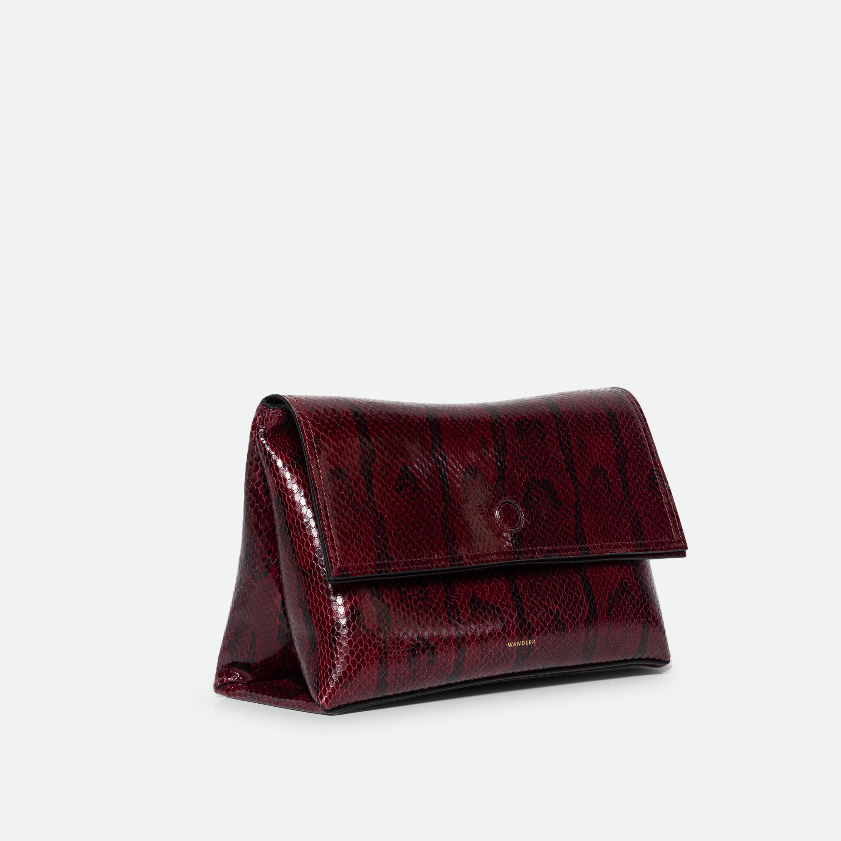 Jo Pouch Medium - Bordeaux Python – Wandler.com