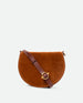 Kate Saddle Bag - Tan Suede