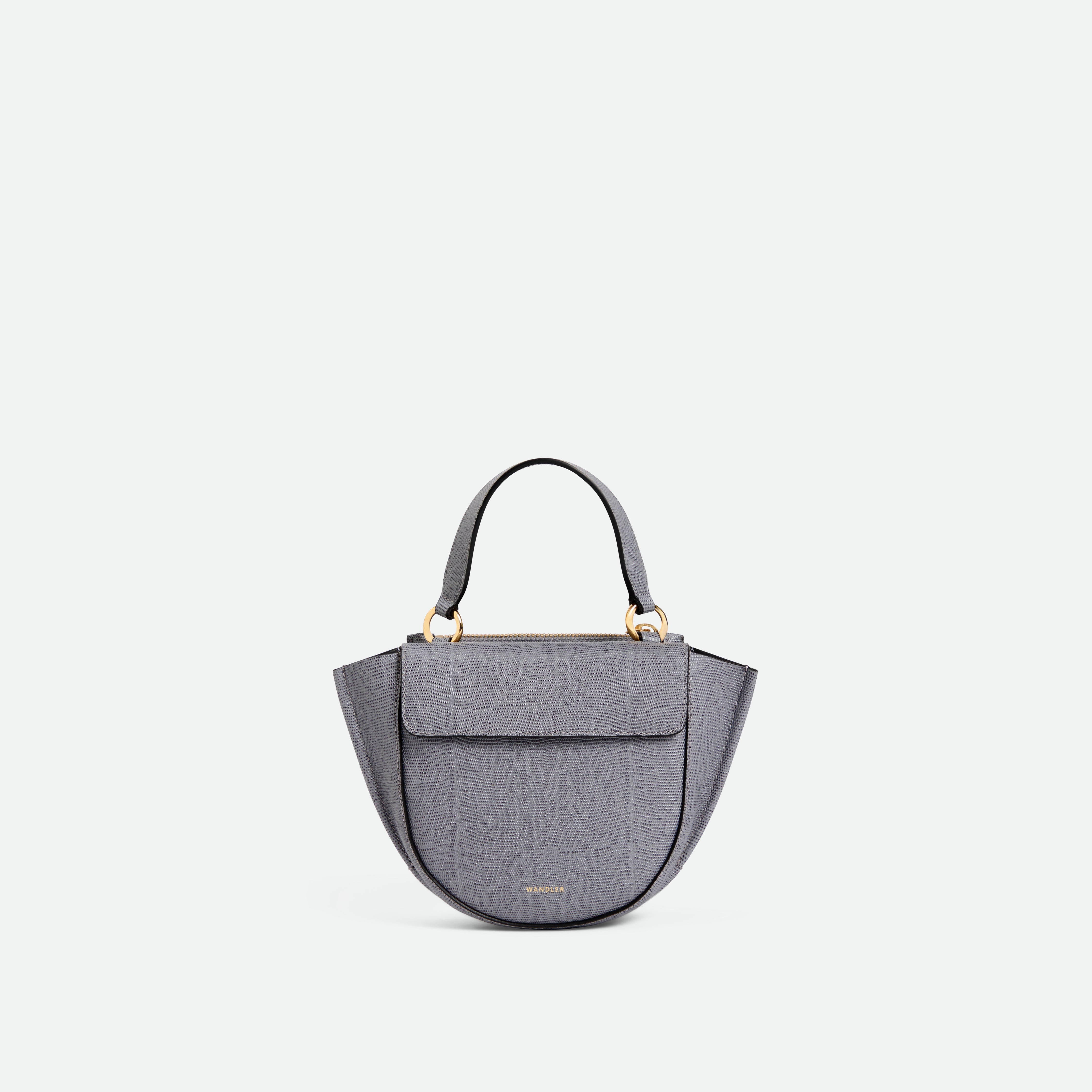 Hortensia Bag Piccola - Grey Lizzard – Wandler.com