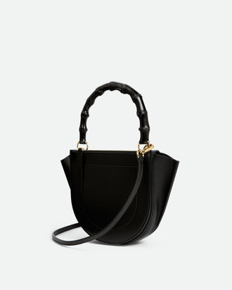 Hortensia Bag Mini - Black / Bamboo