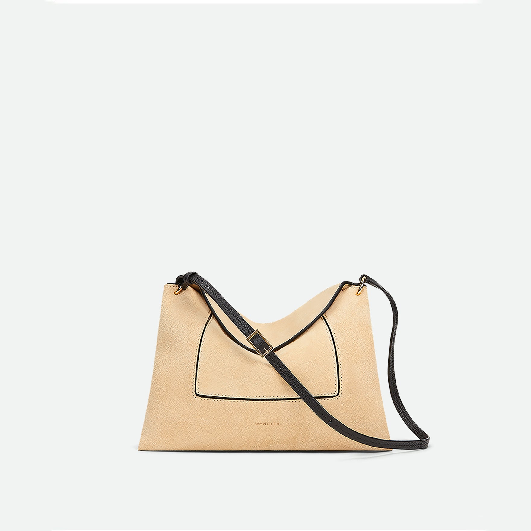 Penelope Slouch Bag - Beige Wildleder