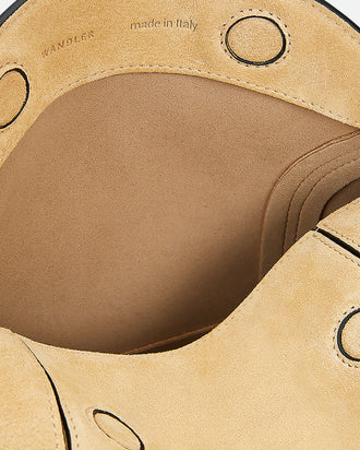 Penelope Slouch Bag - Beige Suede