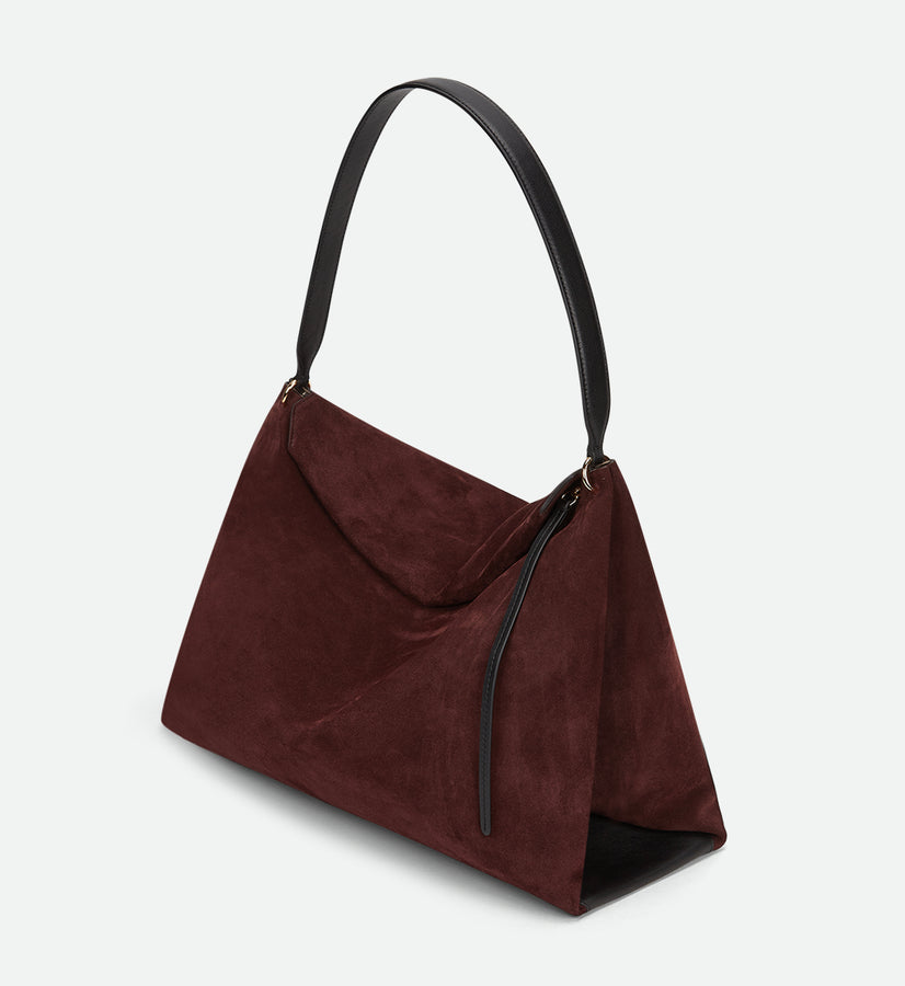 Penelope Tote - Acai Suede / Black