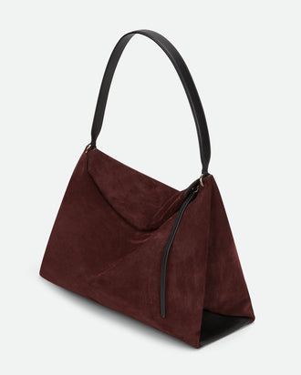 Penelope Tote - Acai Suede / Black