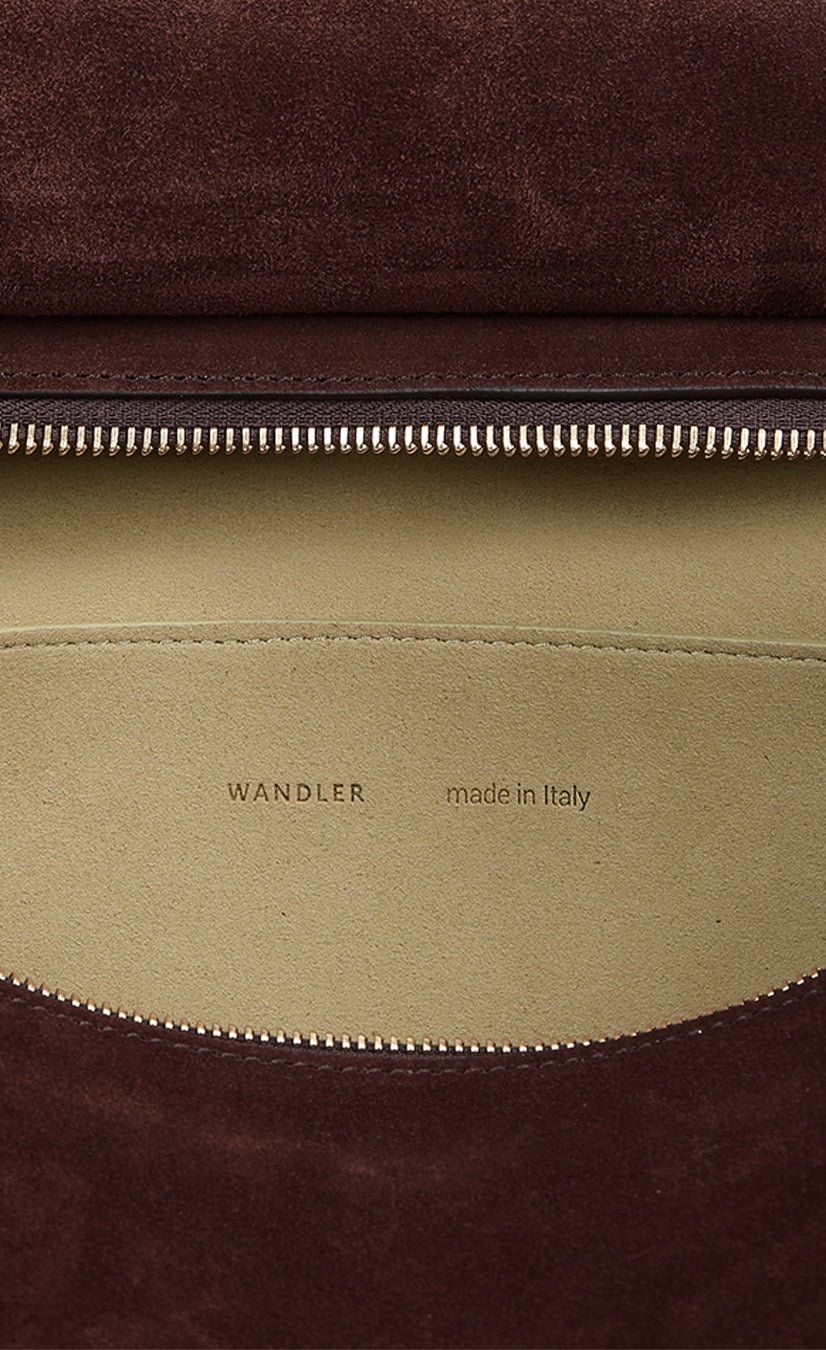 Penelope Tote - Acai Suede / Black