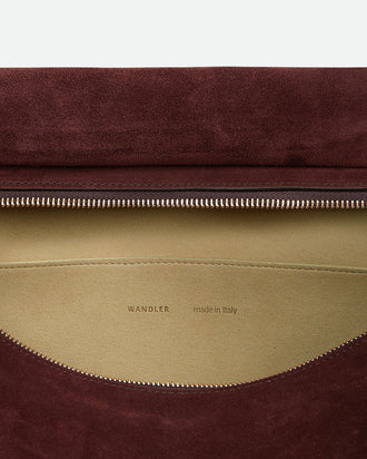 Penelope Tote - Acai Suede / Black