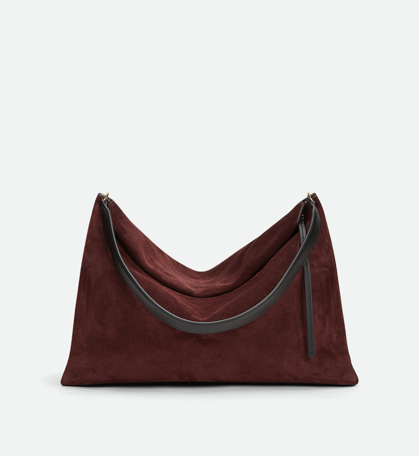 Penelope Tote - Acai Suede / Black