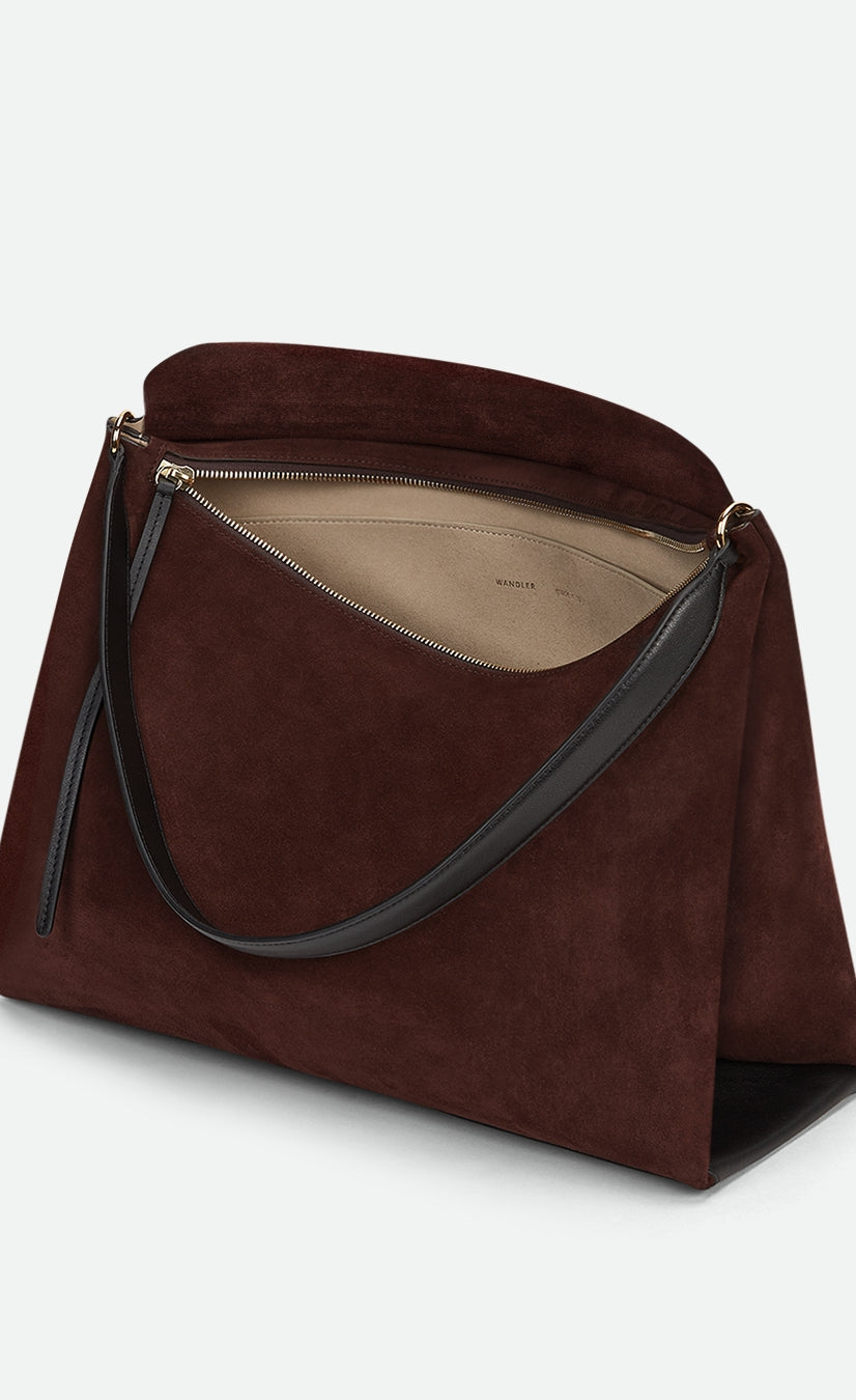 Penelope Tote - Acai Suede / Black