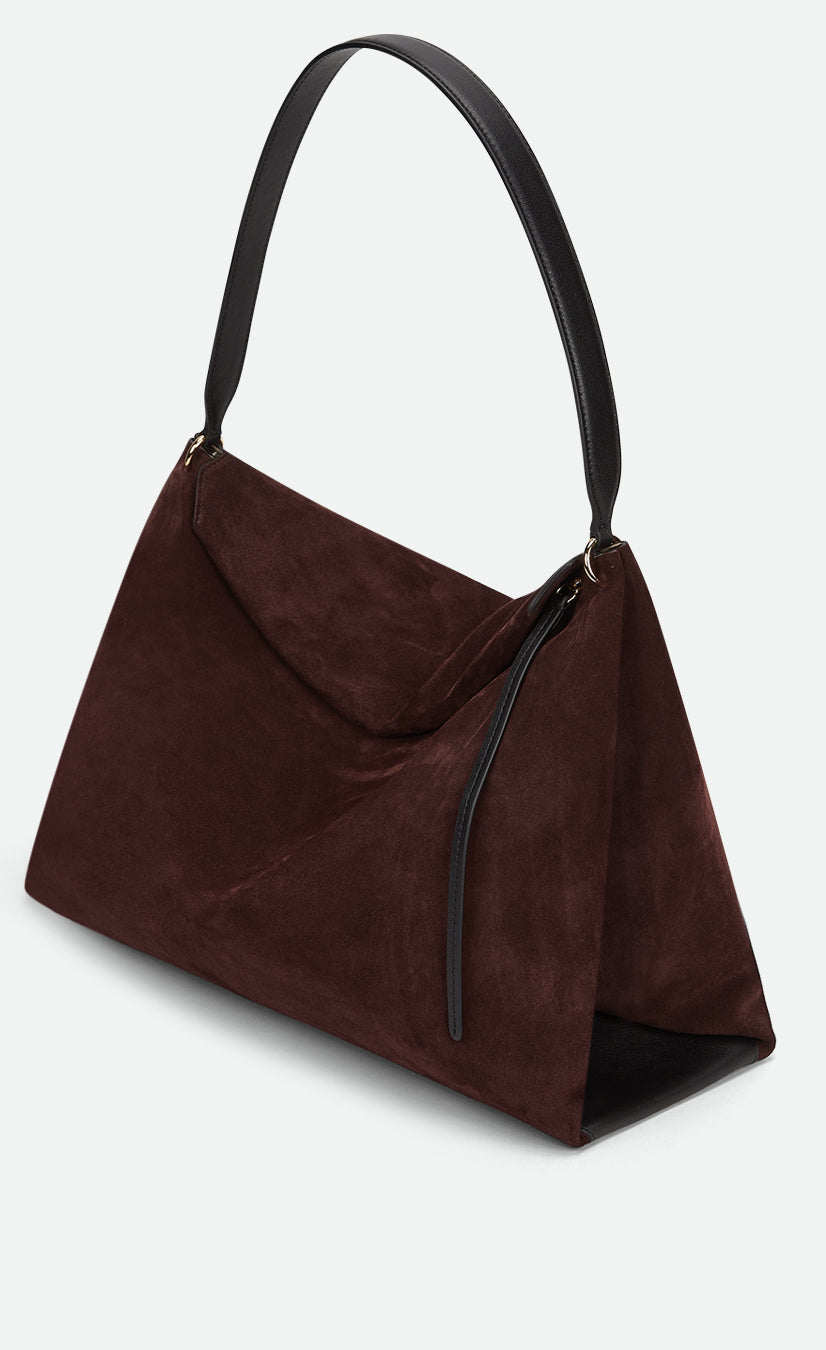Penelope Tote - Acai Suede / Black