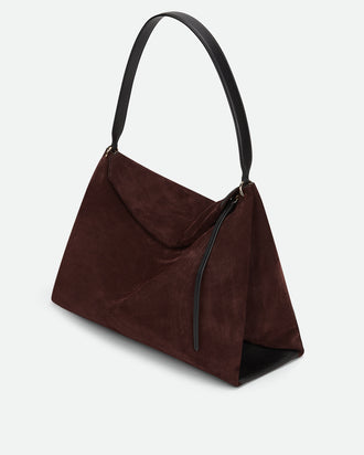 Penelope Tote - Acai Suede / Black