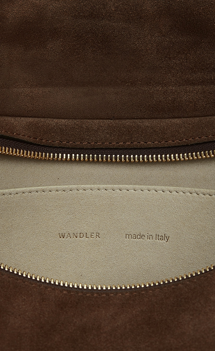 Penelope Tote - Palissander Suede / Black