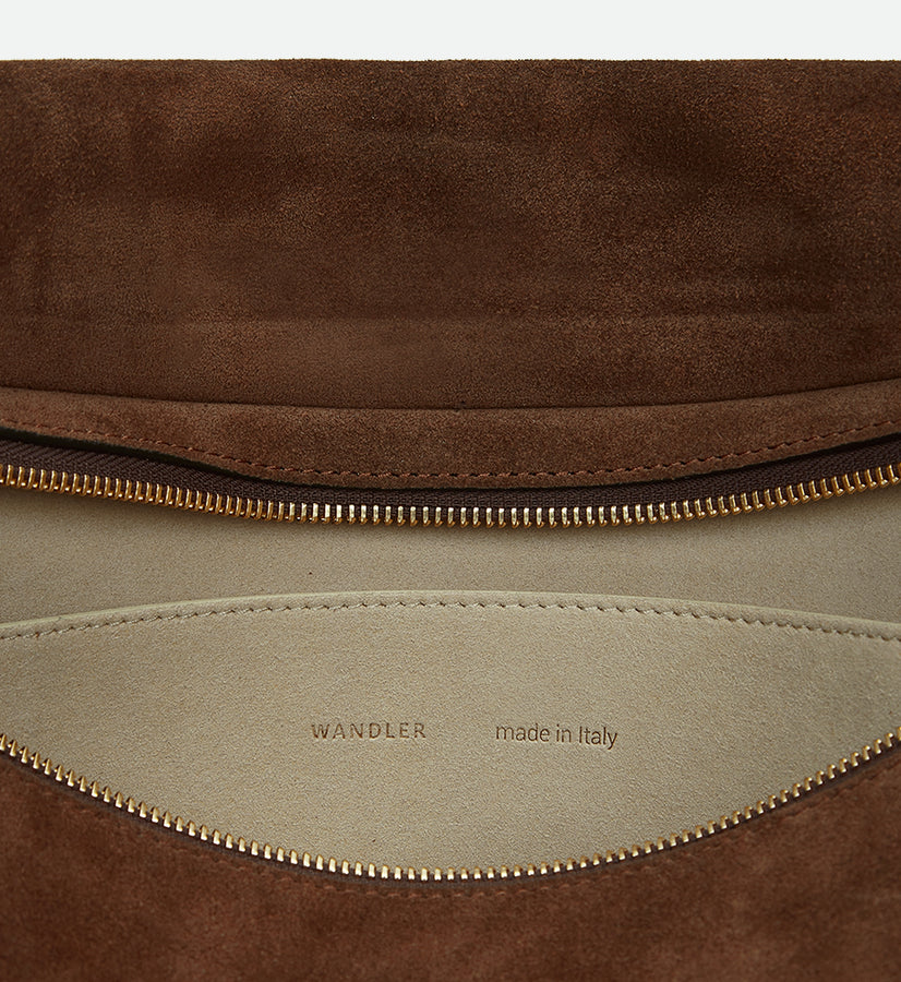 Penelope Tote - Palissander Suede / Black