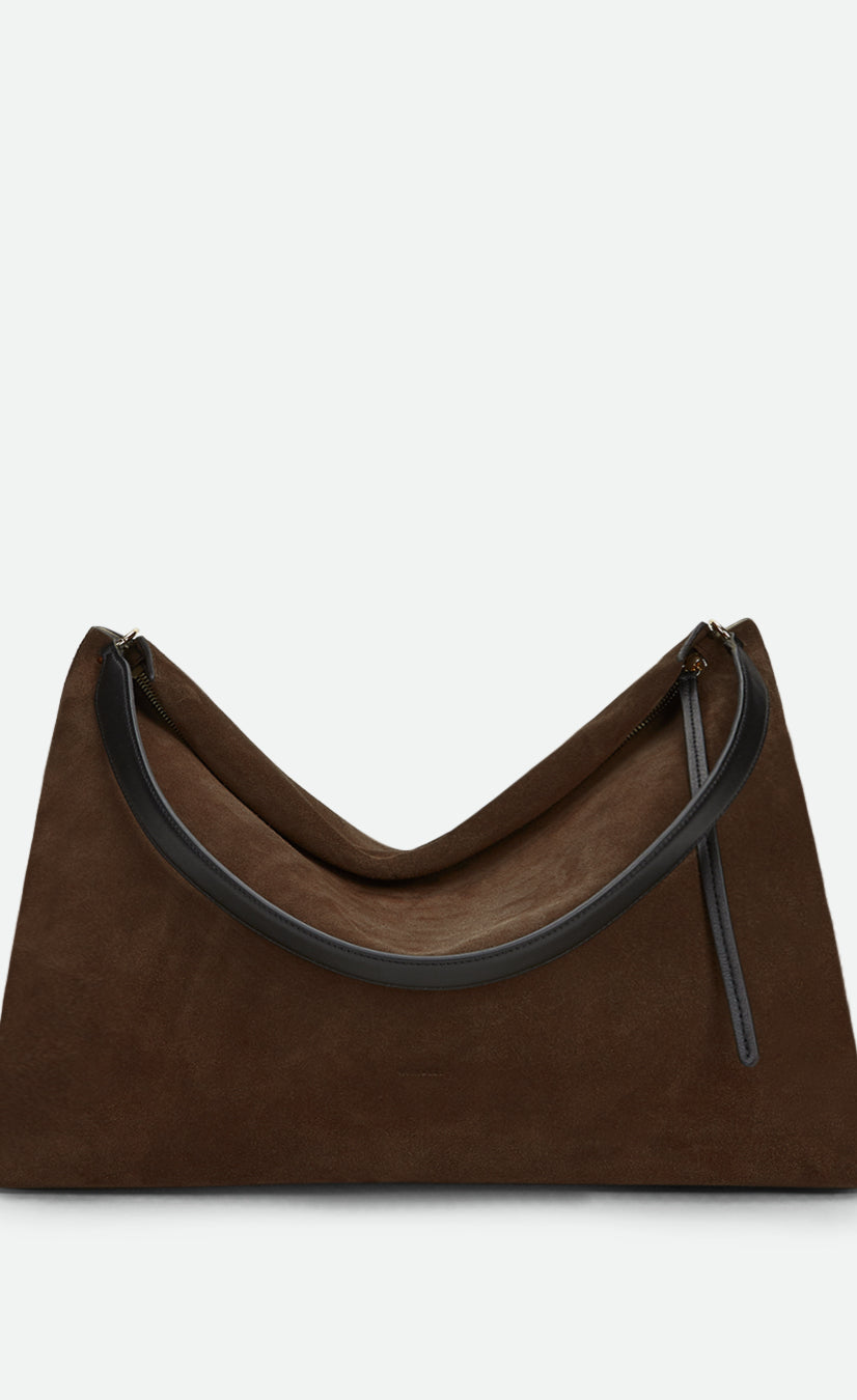 Penelope Tote - Palissander Suede / Black