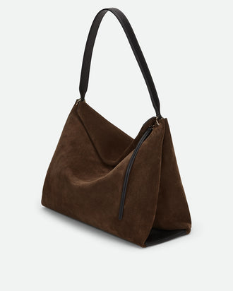 Penelope Tote - Palissander Suede / Black