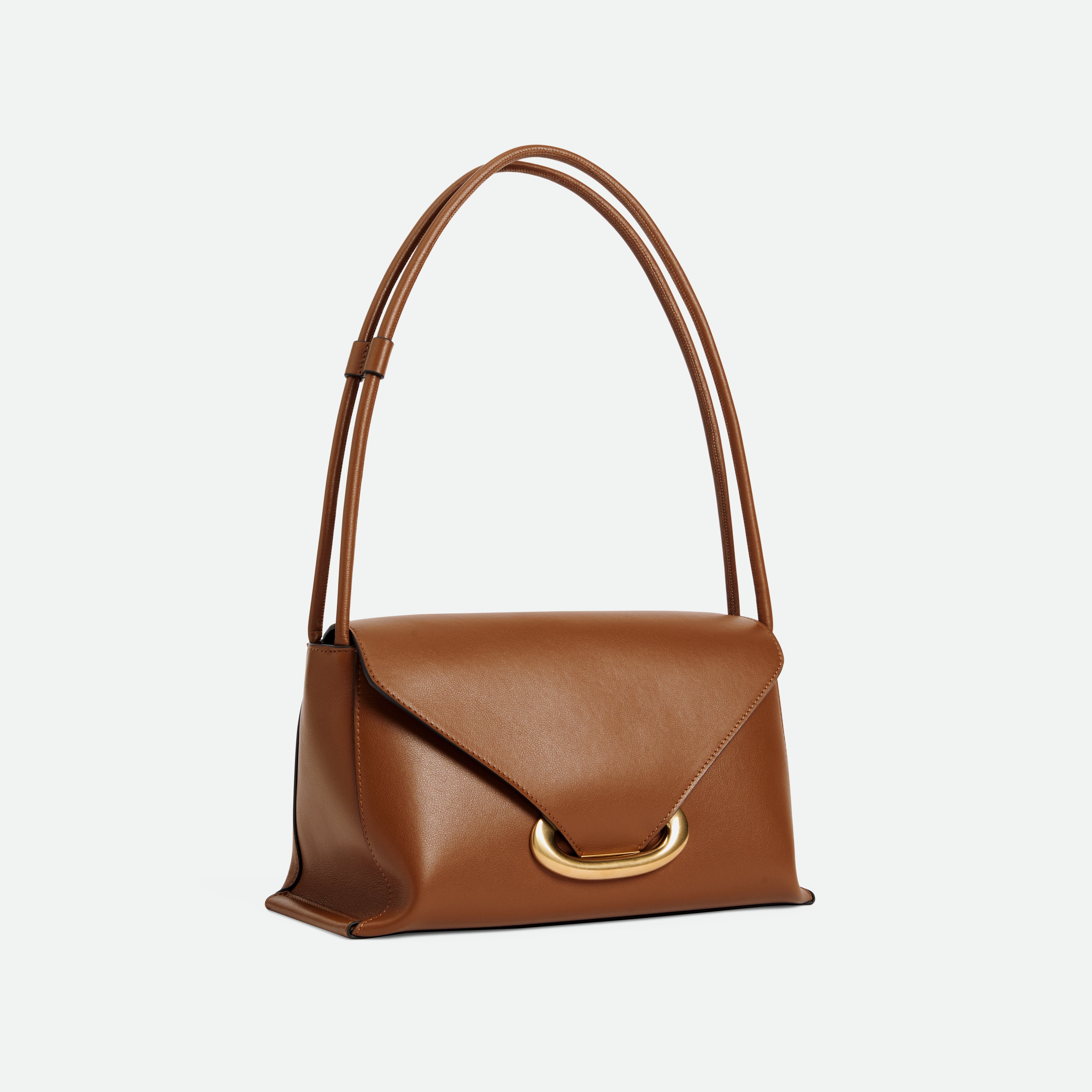 【ウメ】 USA製 / ショルダー/ ベージュ × ブラウン Veneto Shoulder Bag - Saddle – Wandler.com