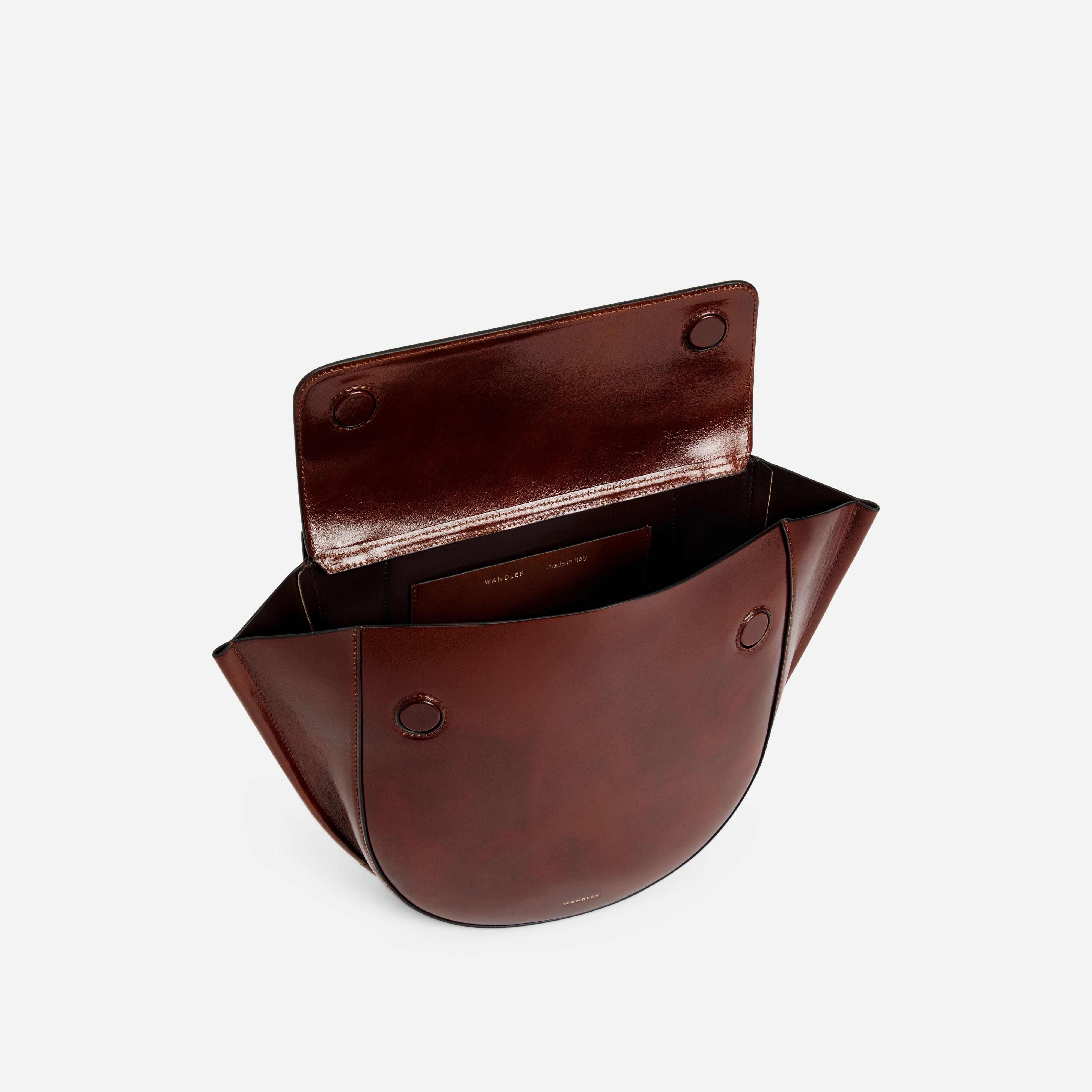 WANDLER Hortensia middle サフィアノ&amp;オフホワイト Hortensia Bag Medium - Saddle – Wandler.com