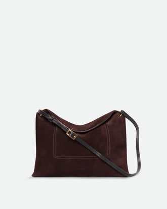 Penelope Slouch Bag - Acai Suede