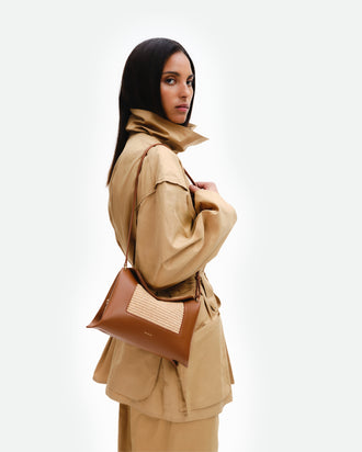 Penelope Slouch Bag - Stroh / Sienna